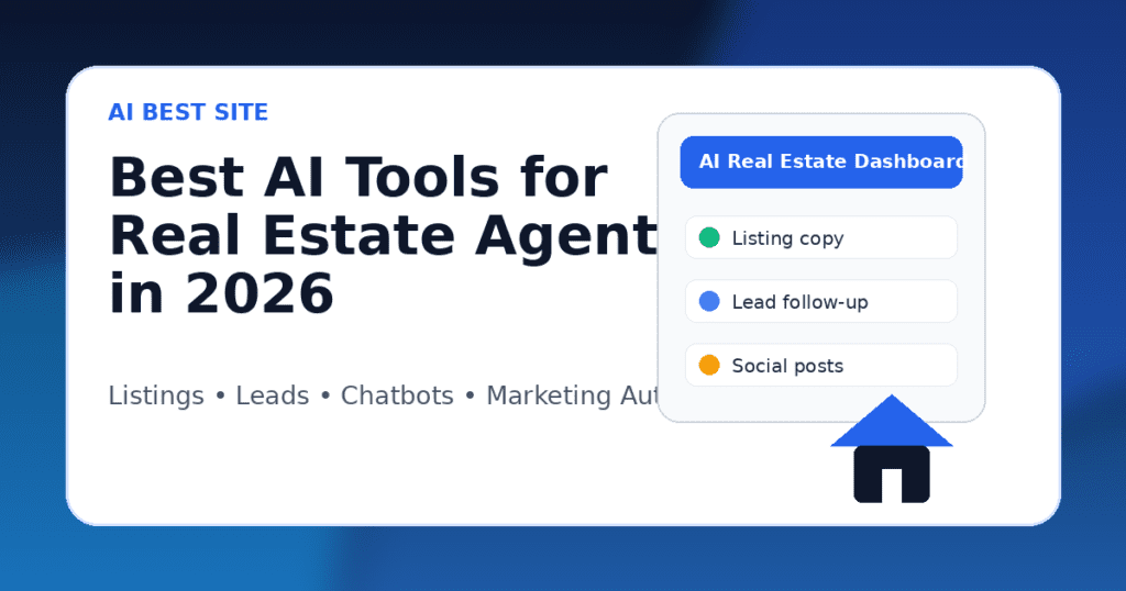 AI tools for real estate agents featured image